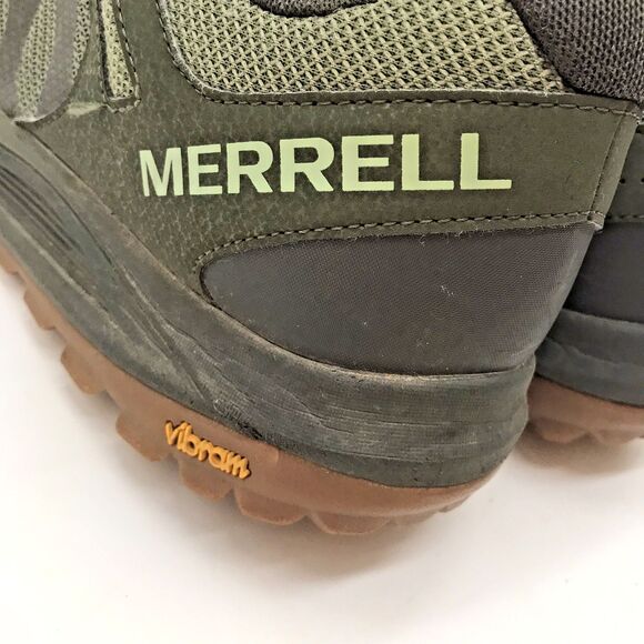 Merrell Nova 2 Trail Running Shoe J035567 Men's 14 Olive Vibram Sole Low Lace Up - Picture 10 of 13